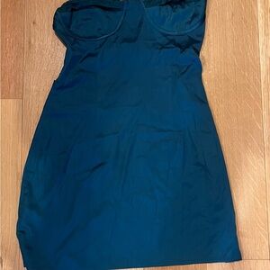 Beginning Boutique Strapless Teal Dress